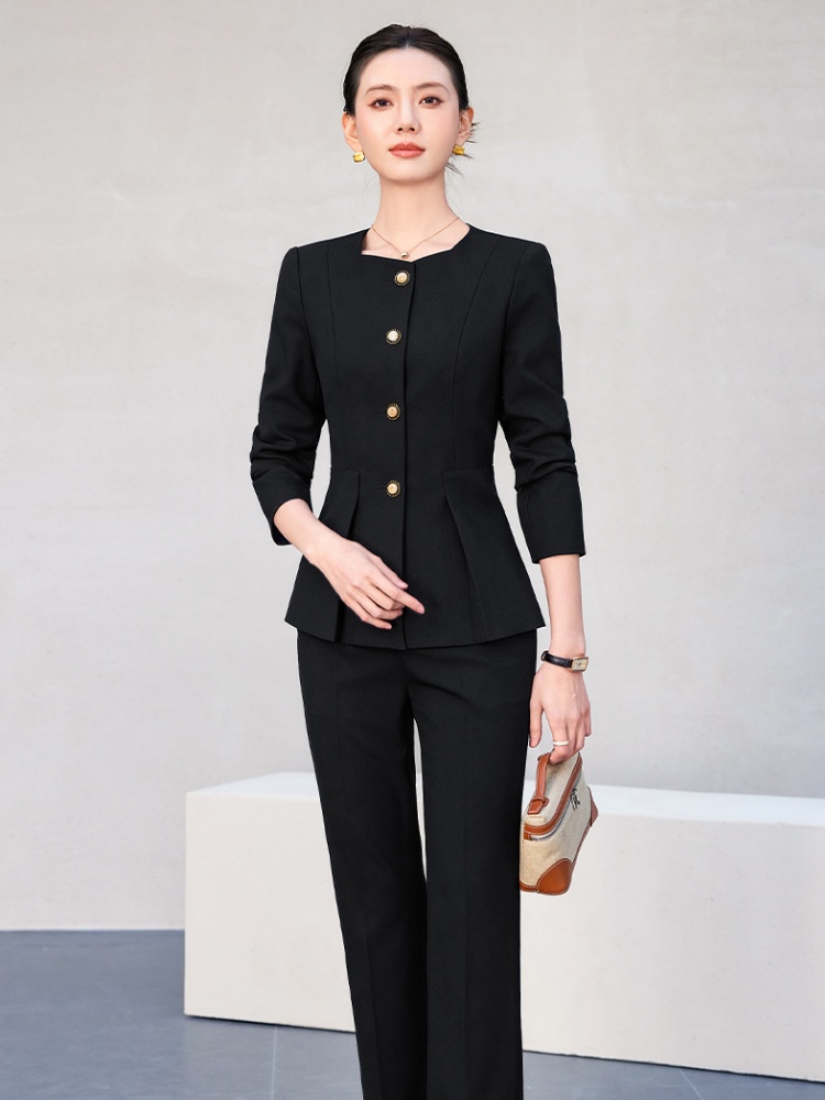 Summer profession suit pants overalls coat a set for women