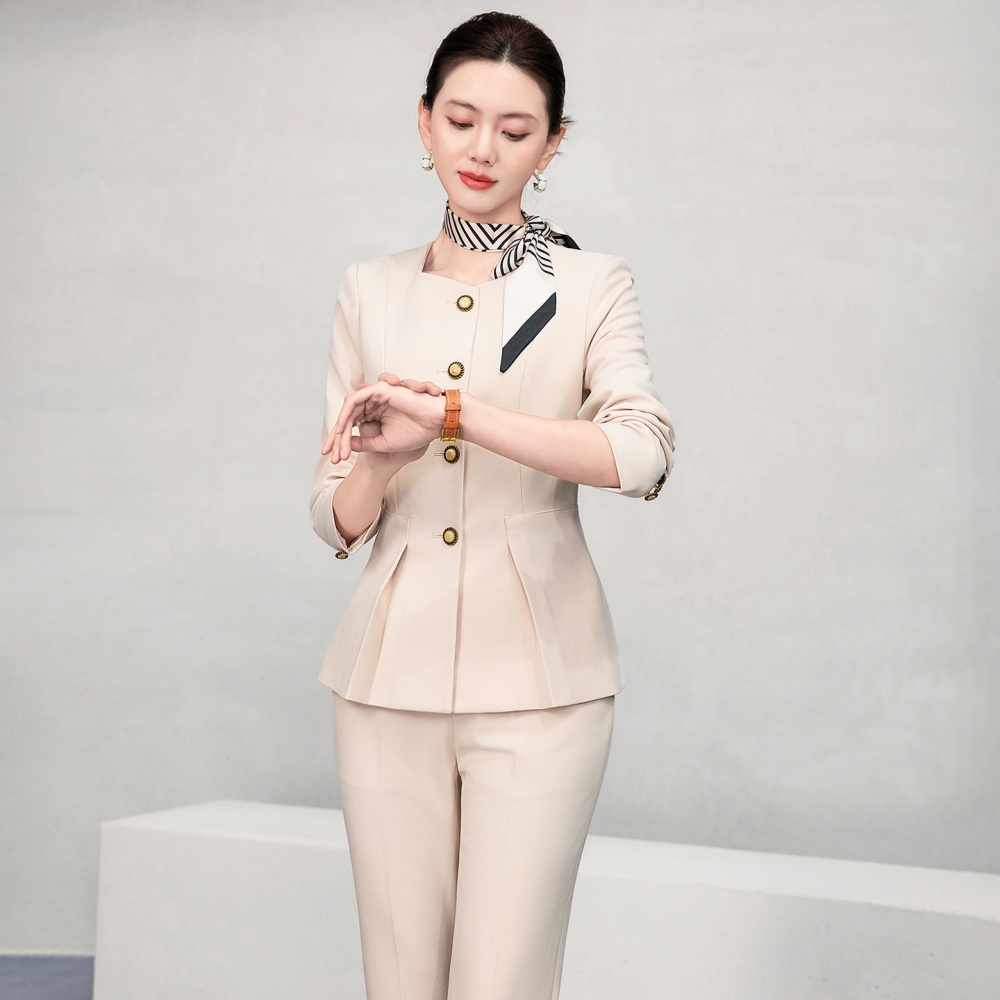 Summer profession suit pants overalls coat a set for women
