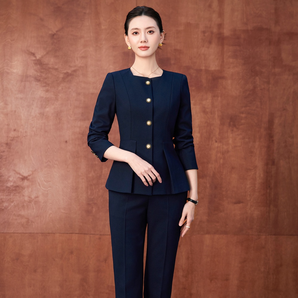Summer profession suit pants overalls coat a set for women