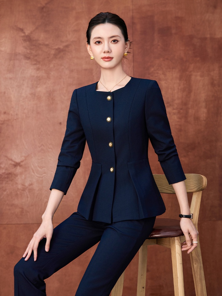 Summer profession suit pants overalls coat a set for women