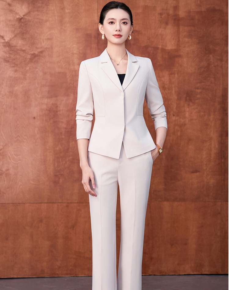 Spring and autumn overalls business suit temperament coat a set