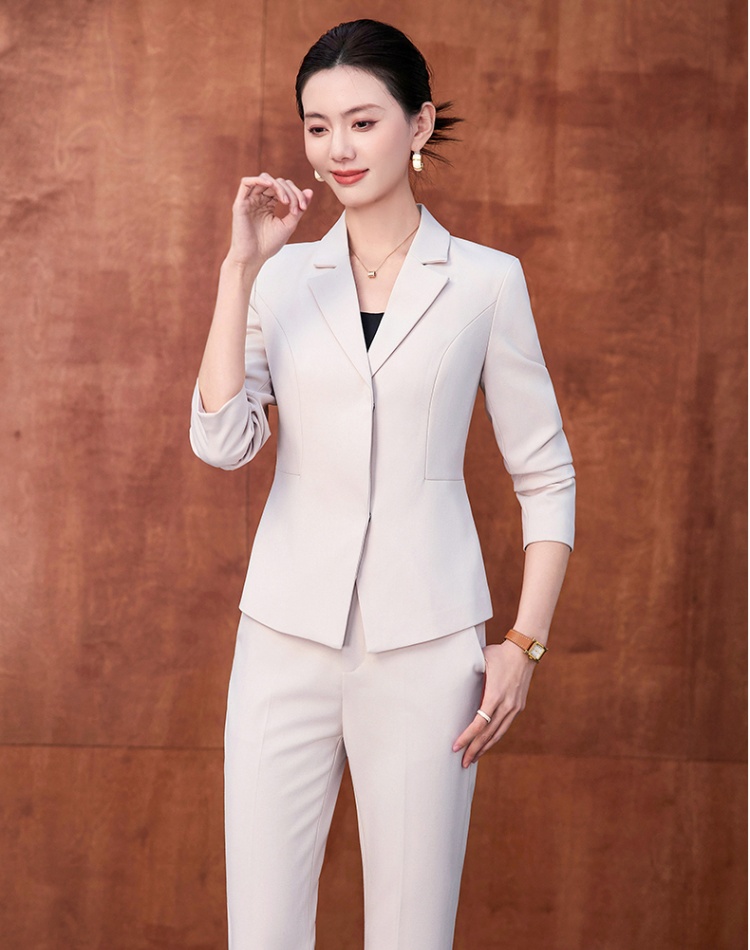 Spring and autumn overalls business suit temperament coat a set
