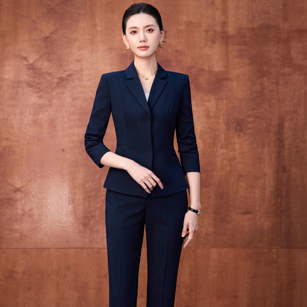 Spring and autumn overalls business suit temperament coat a set