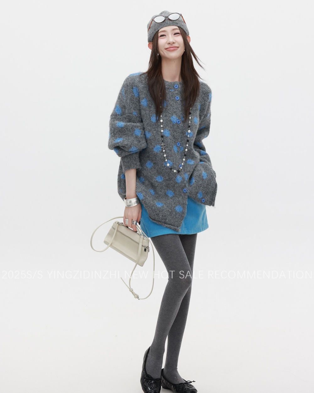 Knitted autumn and winter cardigan Casual lazy tops for women