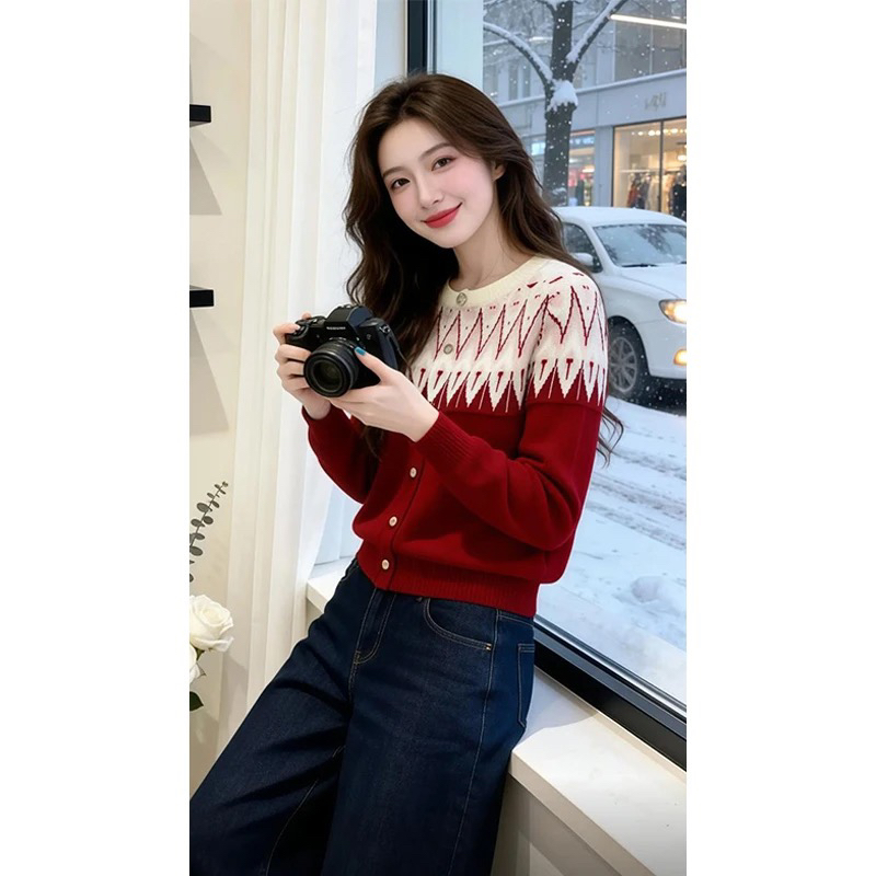 Long sleeve slim spring tender sweater for women