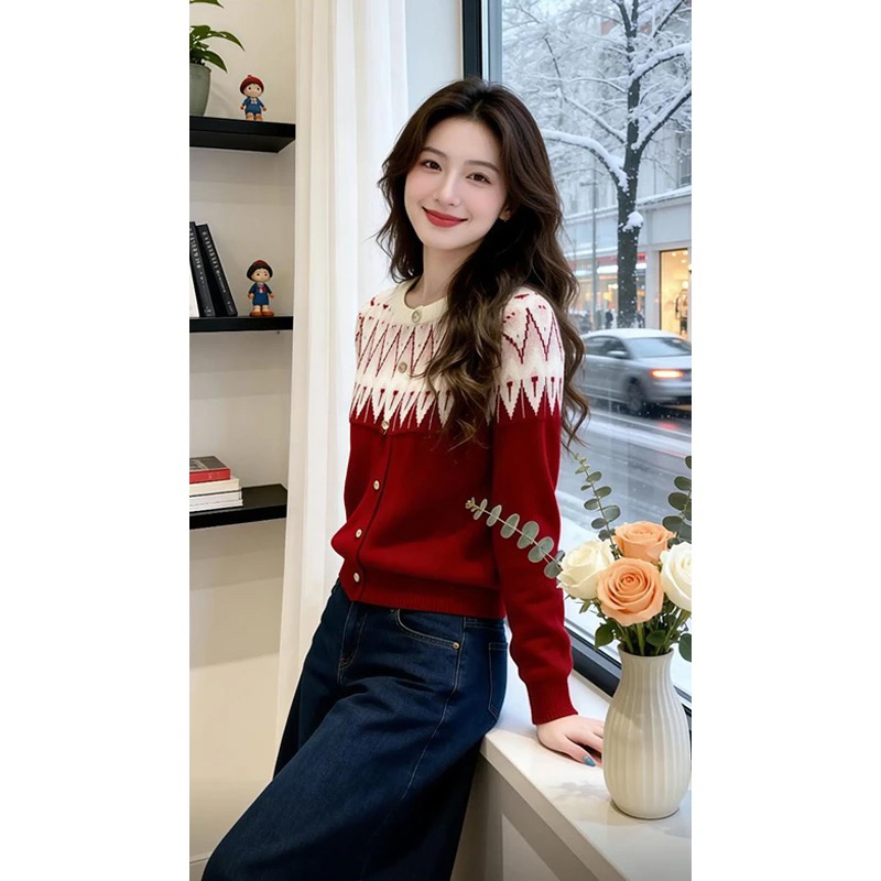 Long sleeve slim spring tender sweater for women