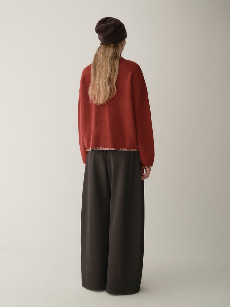 Knitted small horsehair cardigan for women