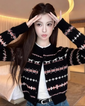 Autumn and winter knitted coat slim cardigan for women