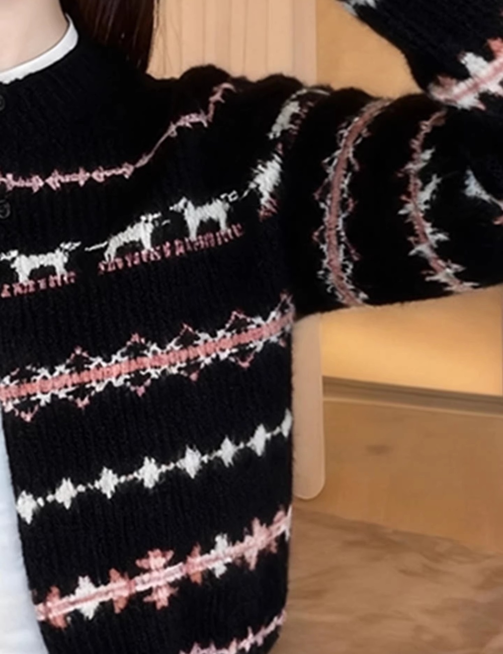 Autumn and winter knitted coat slim cardigan for women