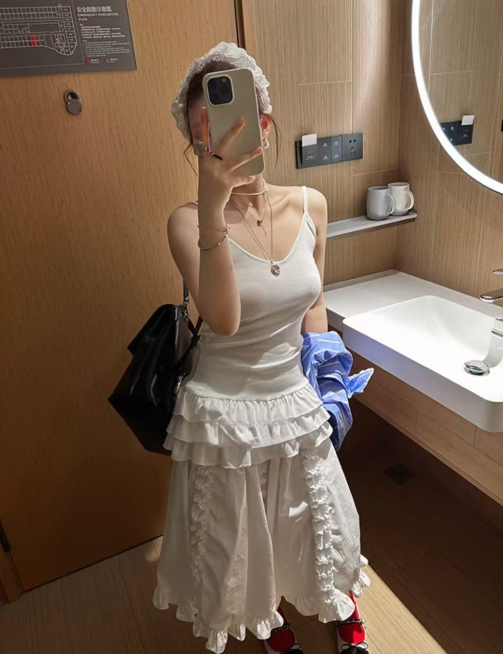 France style Korean style spring sling vest for women