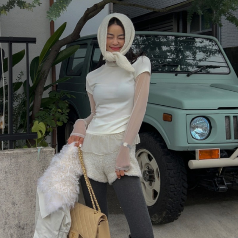 Splice sweet Pseudo-two gauze tops