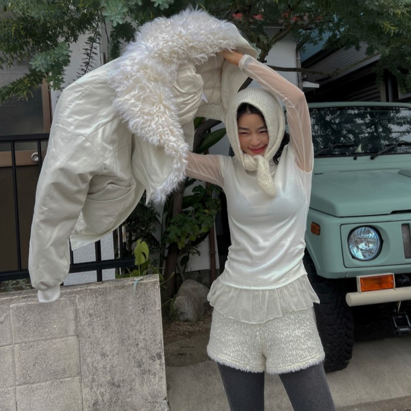 Splice sweet Pseudo-two gauze tops