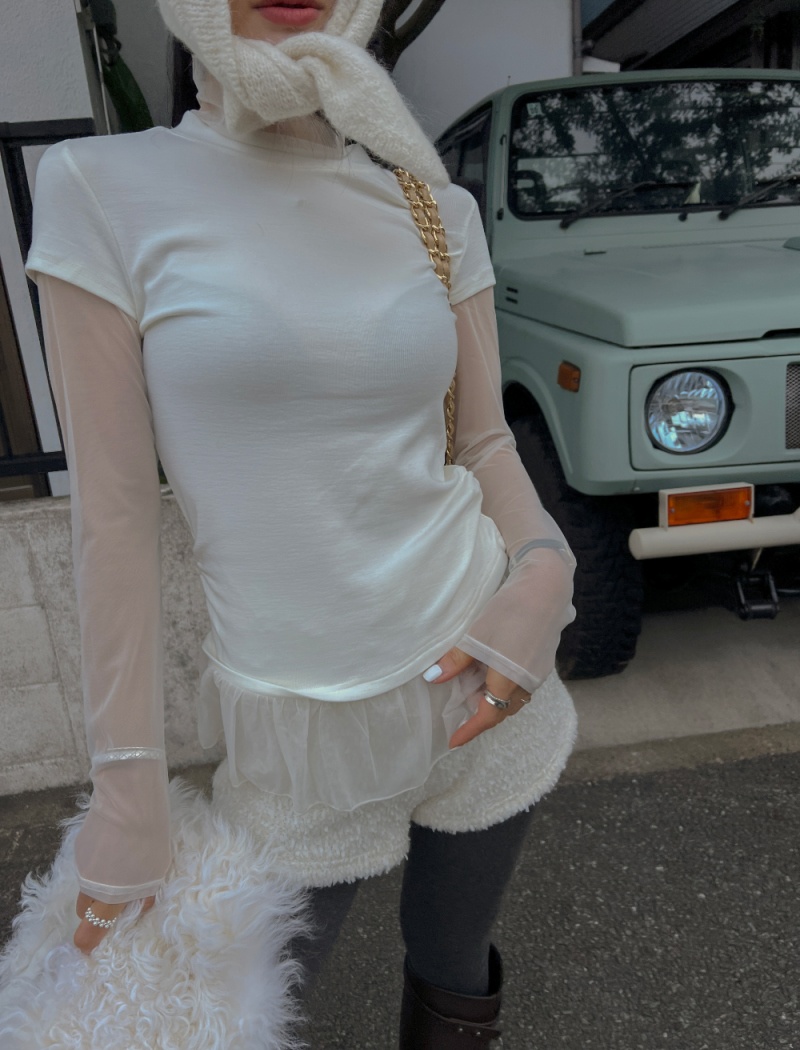 Splice sweet Pseudo-two gauze tops