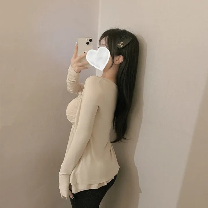 Wrapped chest sweet cardigan lace vest 2pcs set