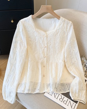 Show young small shirt spring chiffon shirt