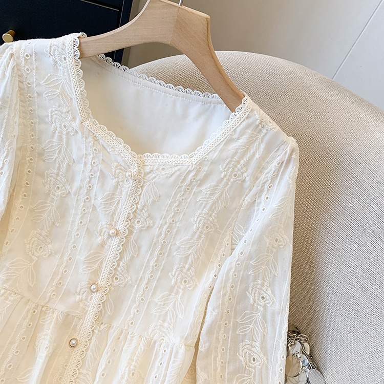 Show young small shirt spring chiffon shirt