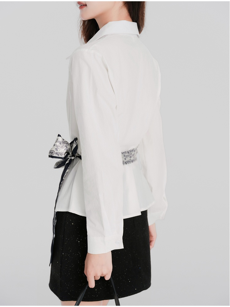 Loose France style shirt lapel Casual scarves