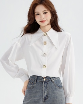 All-match unique spring shirt show young temperament tops