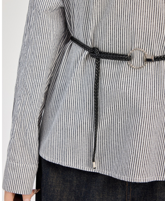 Splice France style show young tops slim fashion shirt