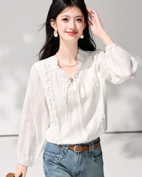 Spring France style frenum tender shirt for women