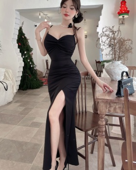 High split sexy dress long low-cut formal dress