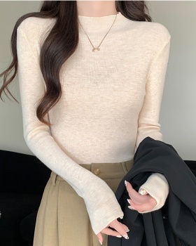 Temperament bottoming shirt tops for women