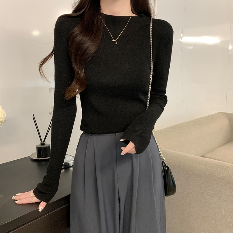 Temperament bottoming shirt tops for women