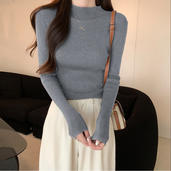 Temperament bottoming shirt tops for women