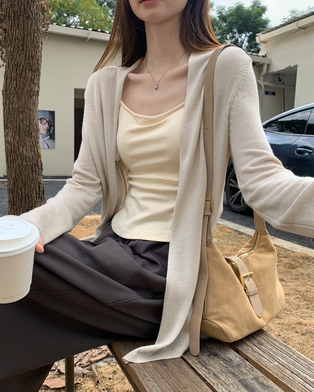 Sunscreen thin blue coat spring loose cardigan for women