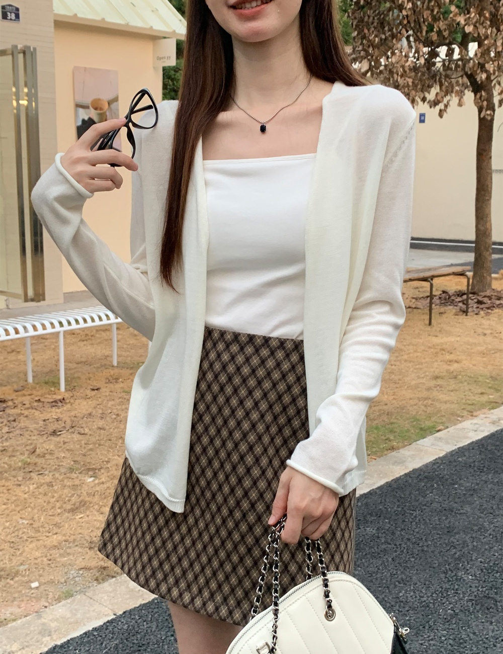 Sunscreen thin blue coat spring loose cardigan for women