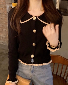 Wears outside tops wood ear cardigan for women