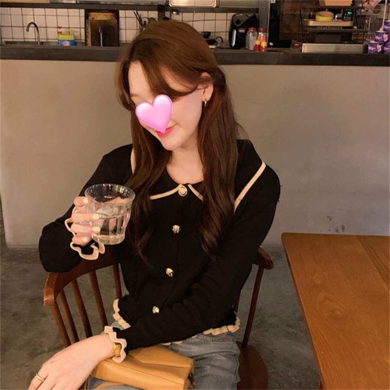 Wears outside tops wood ear cardigan for women