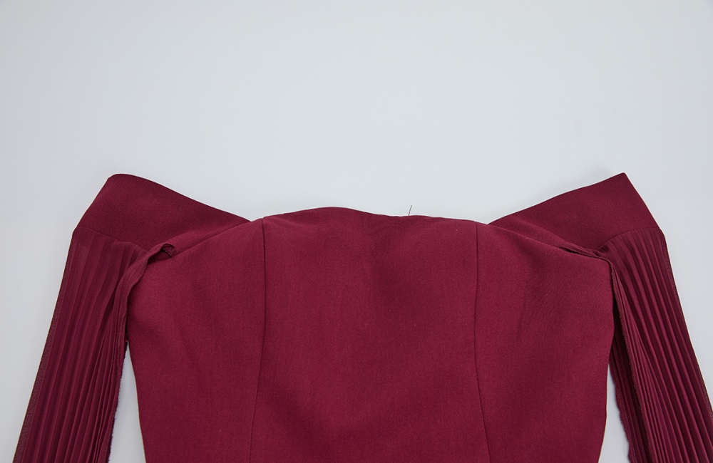 Elegant high waist tops temperament skirt 2pcs set