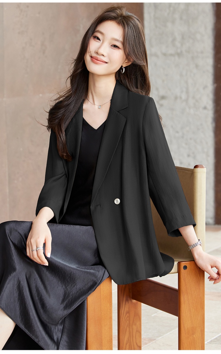 Thin profession business suit summer dress a set