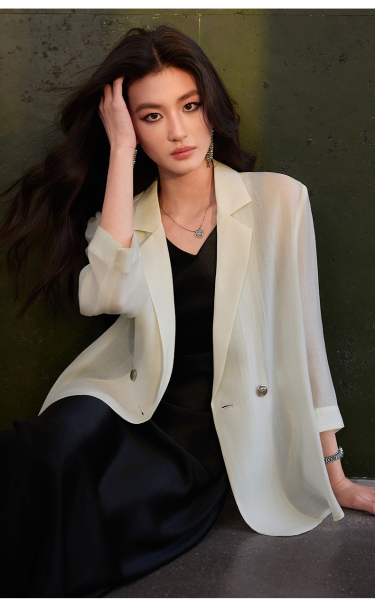 Thin profession business suit summer dress a set