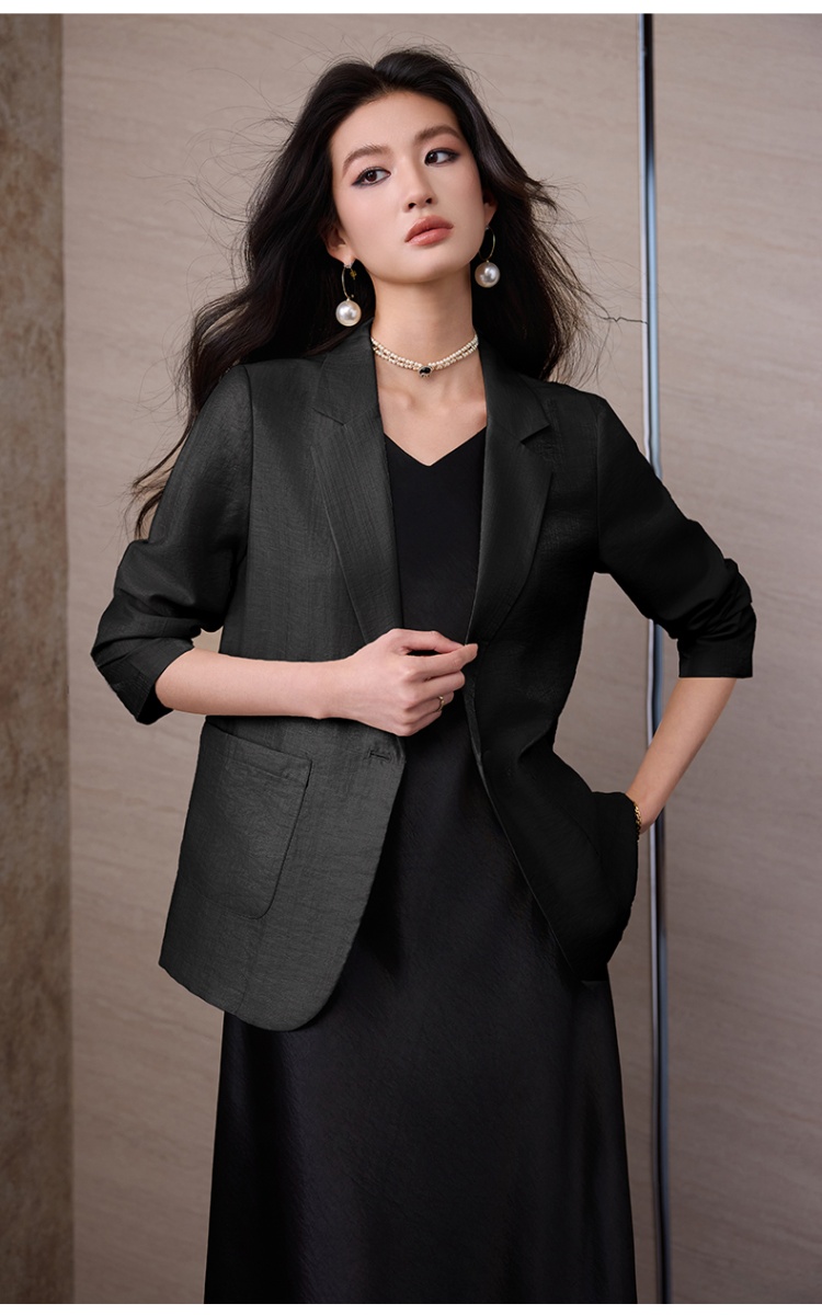 Profession thin dress summer sleeveless coat a set