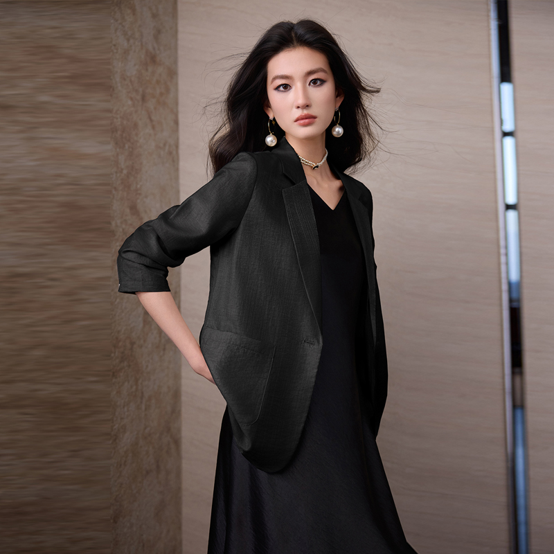 Profession thin dress summer sleeveless coat a set