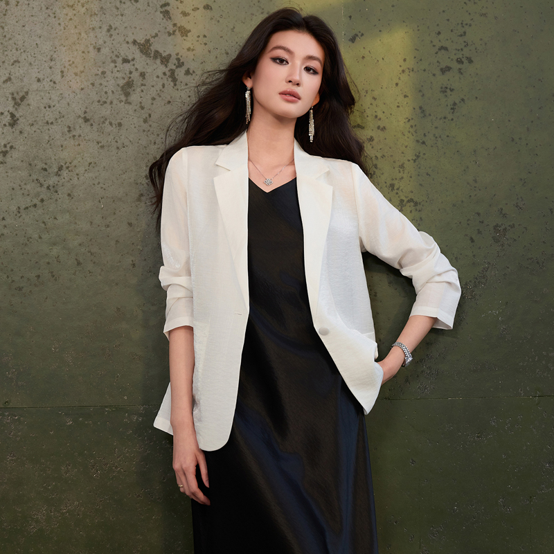 Profession thin dress summer sleeveless coat a set