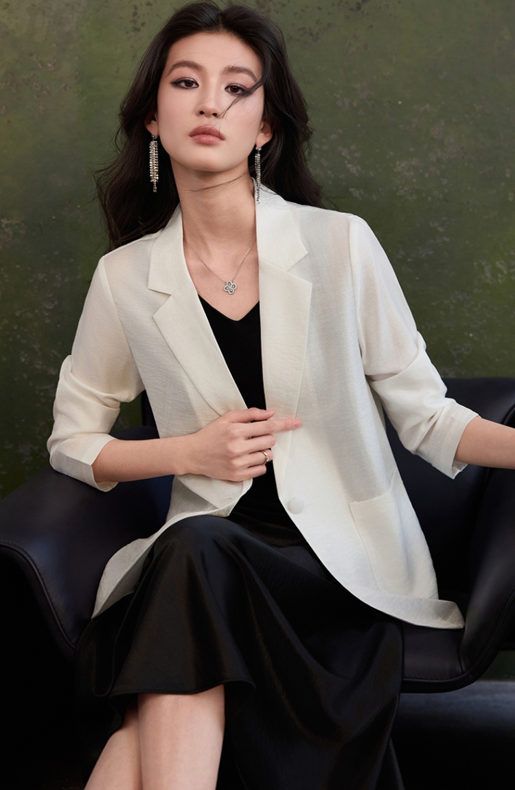 Profession thin dress summer sleeveless coat a set