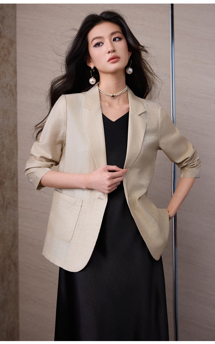 Profession thin dress summer sleeveless coat a set