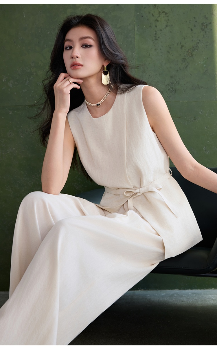 Thin casual pants business suit a set for women