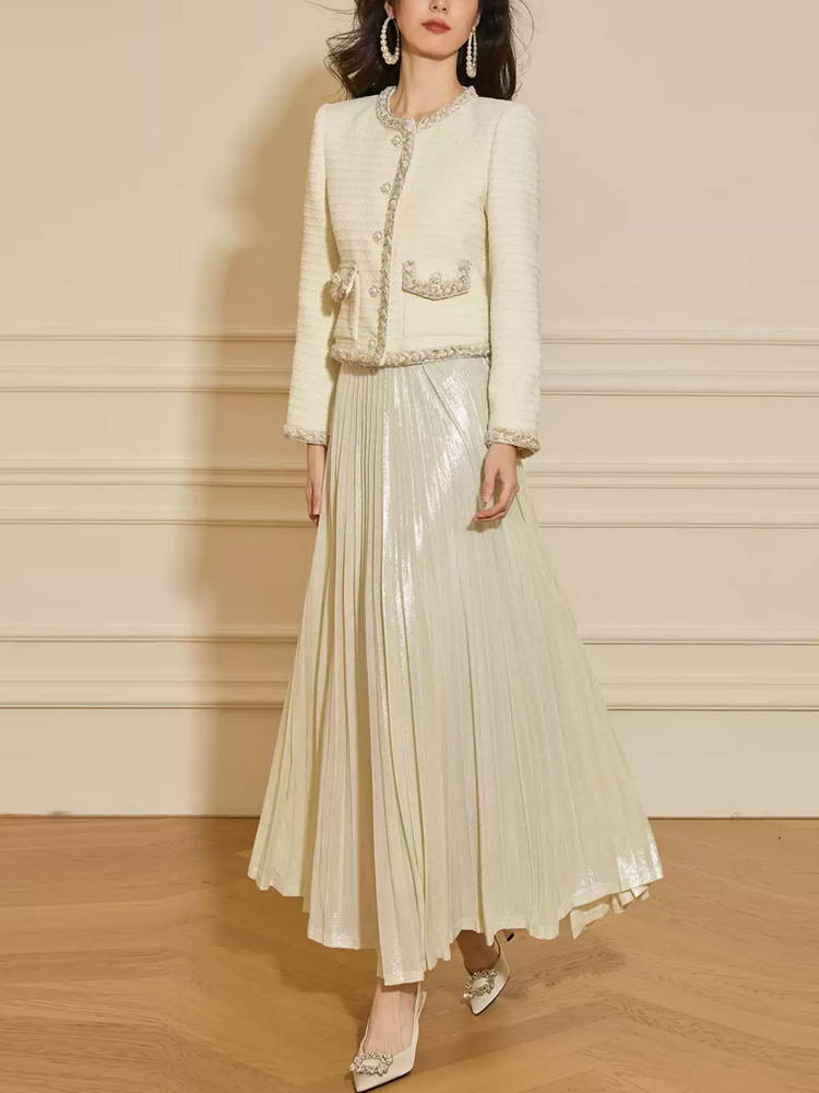 Chanelstyle dress spring and autumn jacket 2pcs set for women