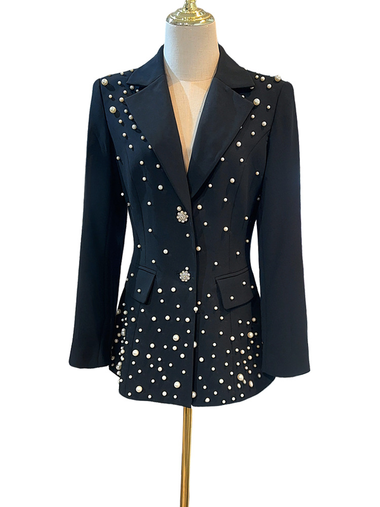 Beading grace skirt elegant slim business suit for women