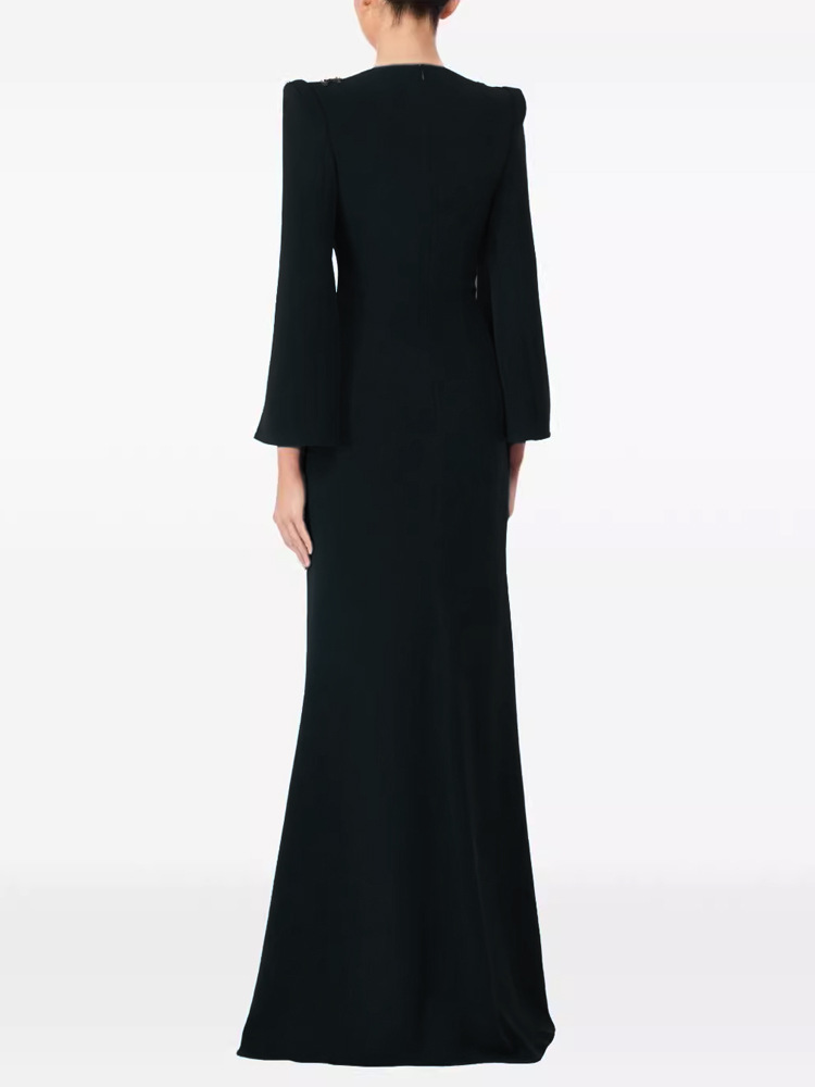 Package hip rhinestone slim dress for women