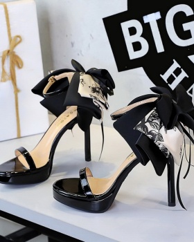 Open toe platform fine-root sandals for women