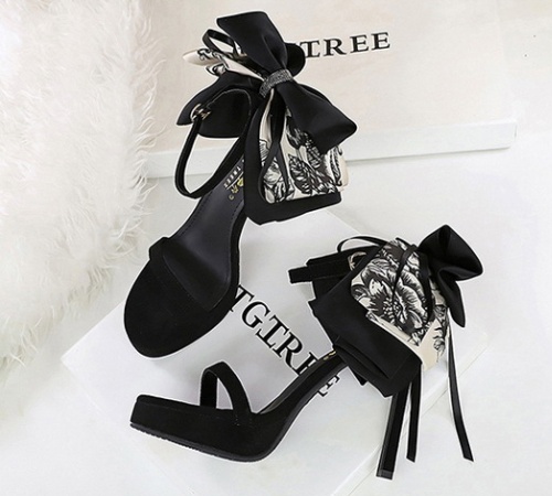 Open toe platform fine-root sandals for women