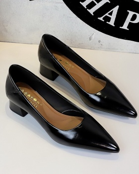 Pointed cozy high-heeled shoes simple shoes for women