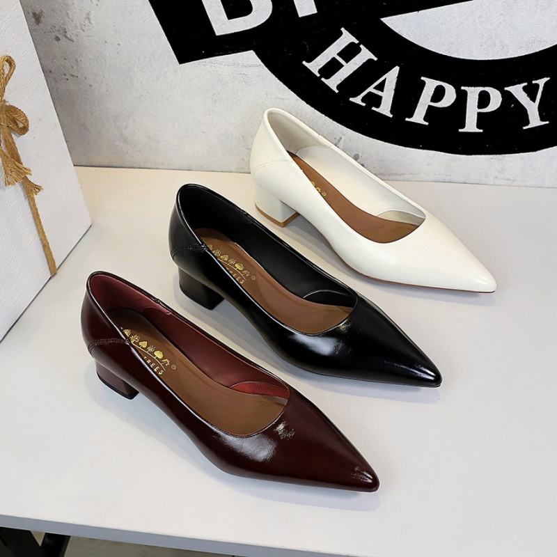 Pointed cozy high-heeled shoes simple shoes for women