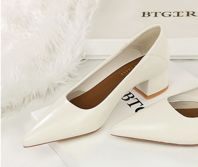 Pointed cozy high-heeled shoes simple shoes for women