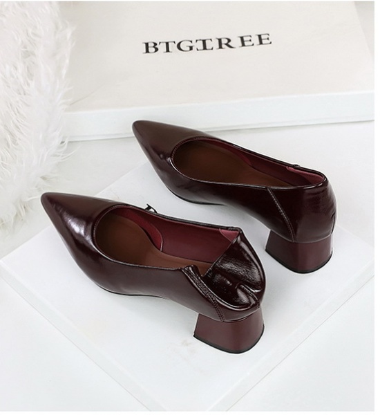 Pointed cozy high-heeled shoes simple shoes for women